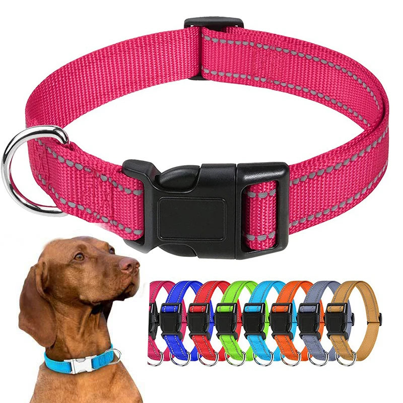 Simple Comfortable Nylon Collar for Dogs and Cats
