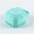 Soft Silicone Pet Bath Brush with Built-in Shampoo Dispenser