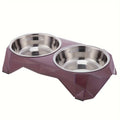 Stainless Steel Non-slip Pet Double Feeder Bowl