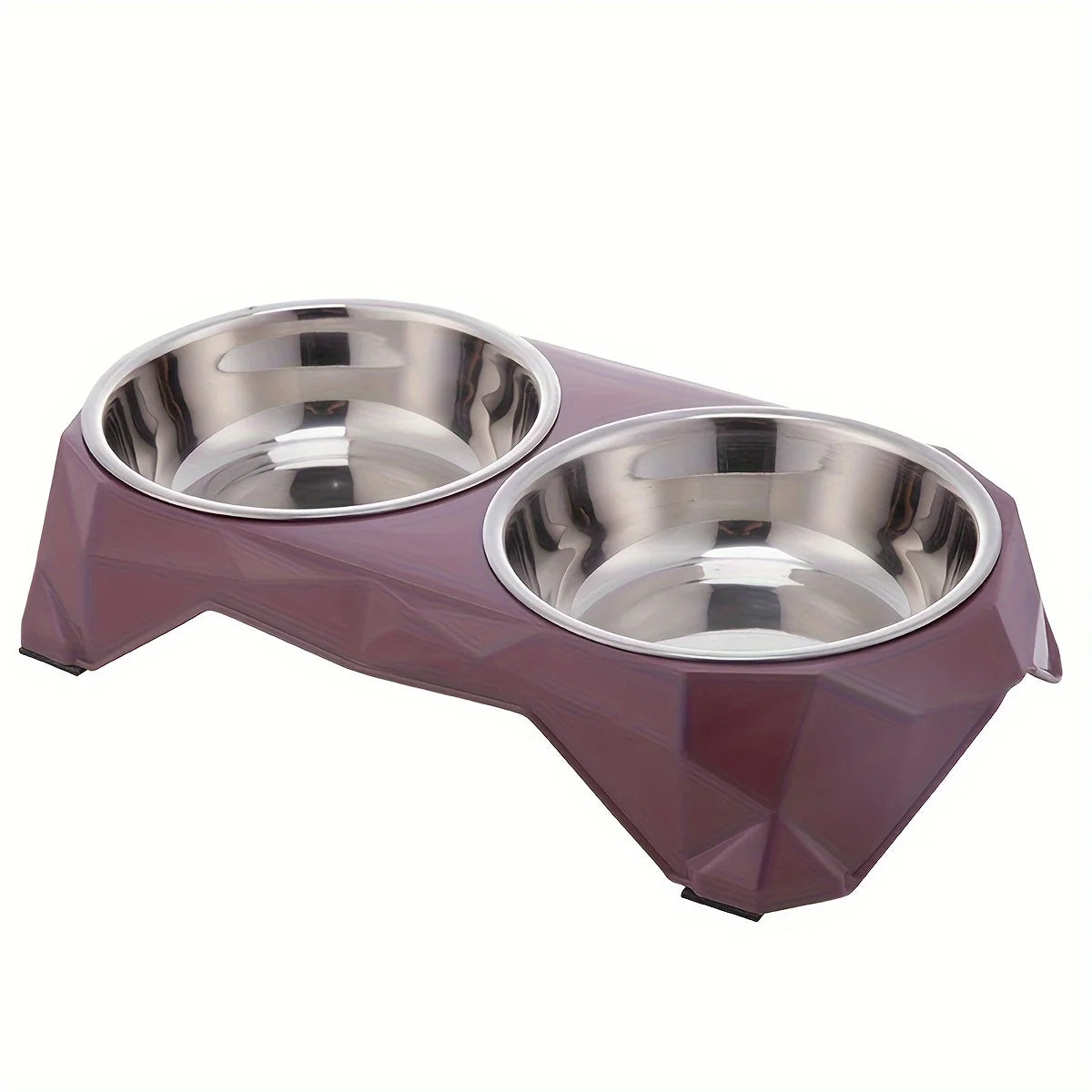 Stainless Steel Non-slip Pet Double Feeder Bowl