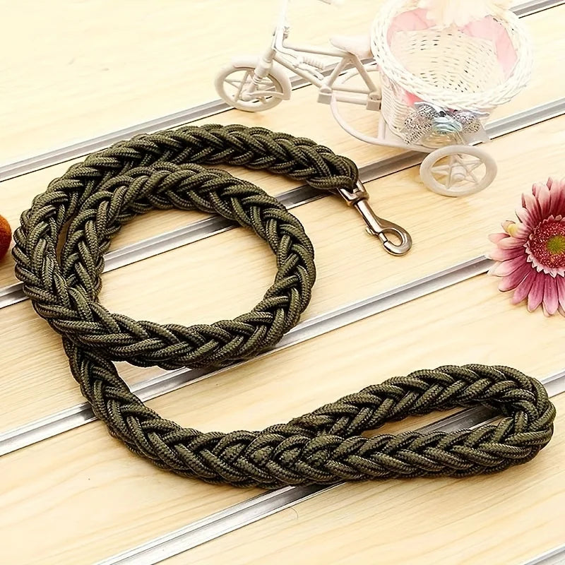 Strong Durable Braided Training and Walking Dog Leash