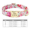 Stylish Adjustable Personalized Collar for Dogs & Cats