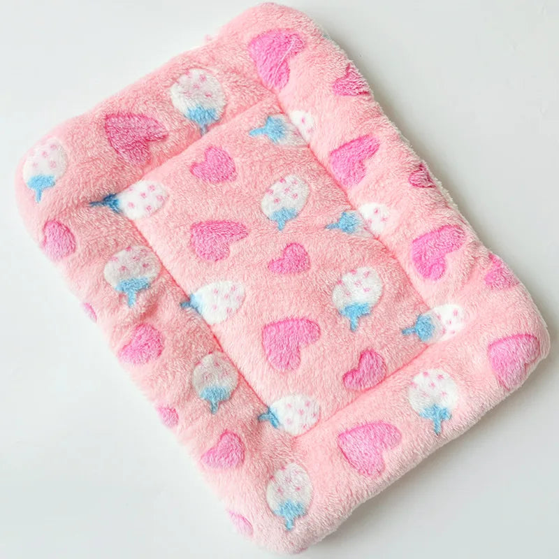 Thickened Soft Fleece Pet Blanket Bed Mat