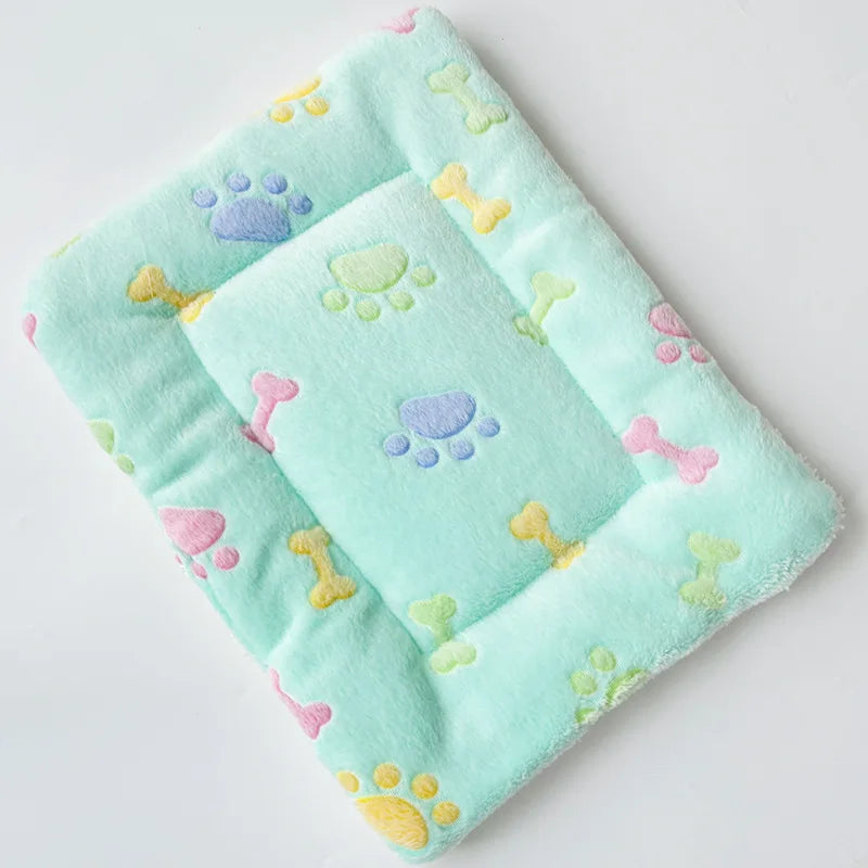 Thickened Soft Fleece Pet Blanket Bed Mat