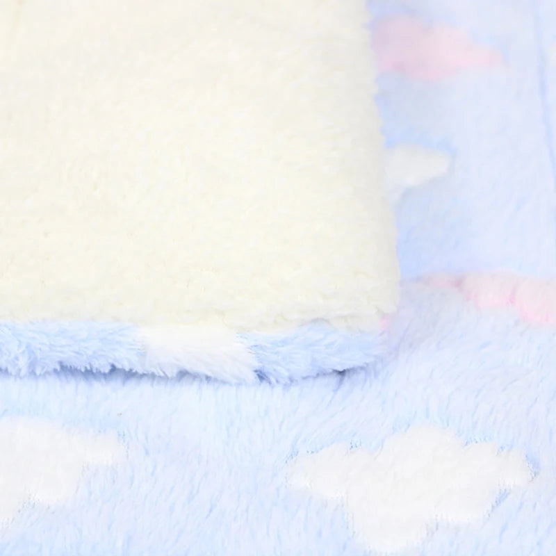 Thickened Soft Fleece Pet Blanket Bed Mat