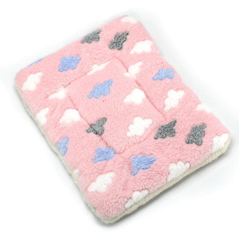 Thickened Soft Fleece Pet Blanket Bed Mat