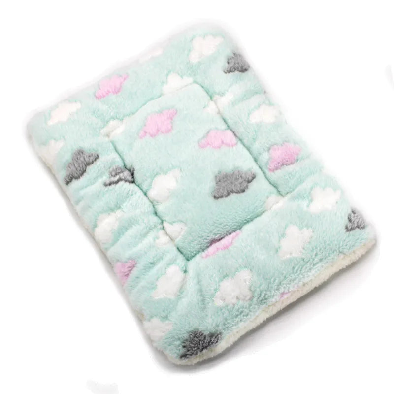 Thickened Soft Fleece Pet Blanket Bed Mat