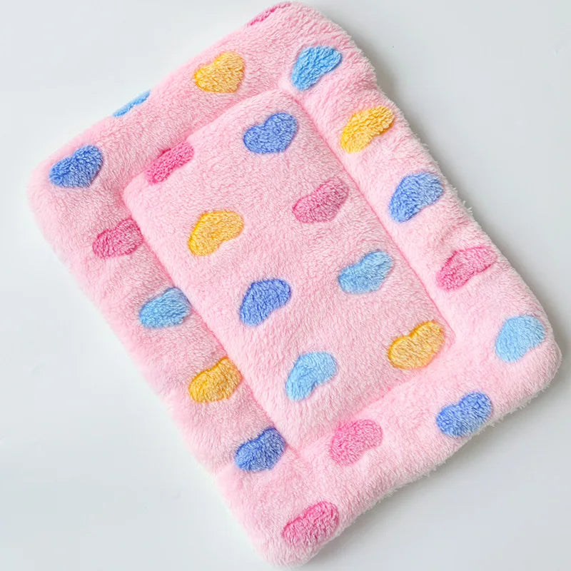 Thickened Soft Fleece Pet Blanket Bed Mat