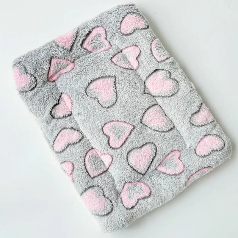 Thickened Soft Fleece Pet Blanket Bed Mat