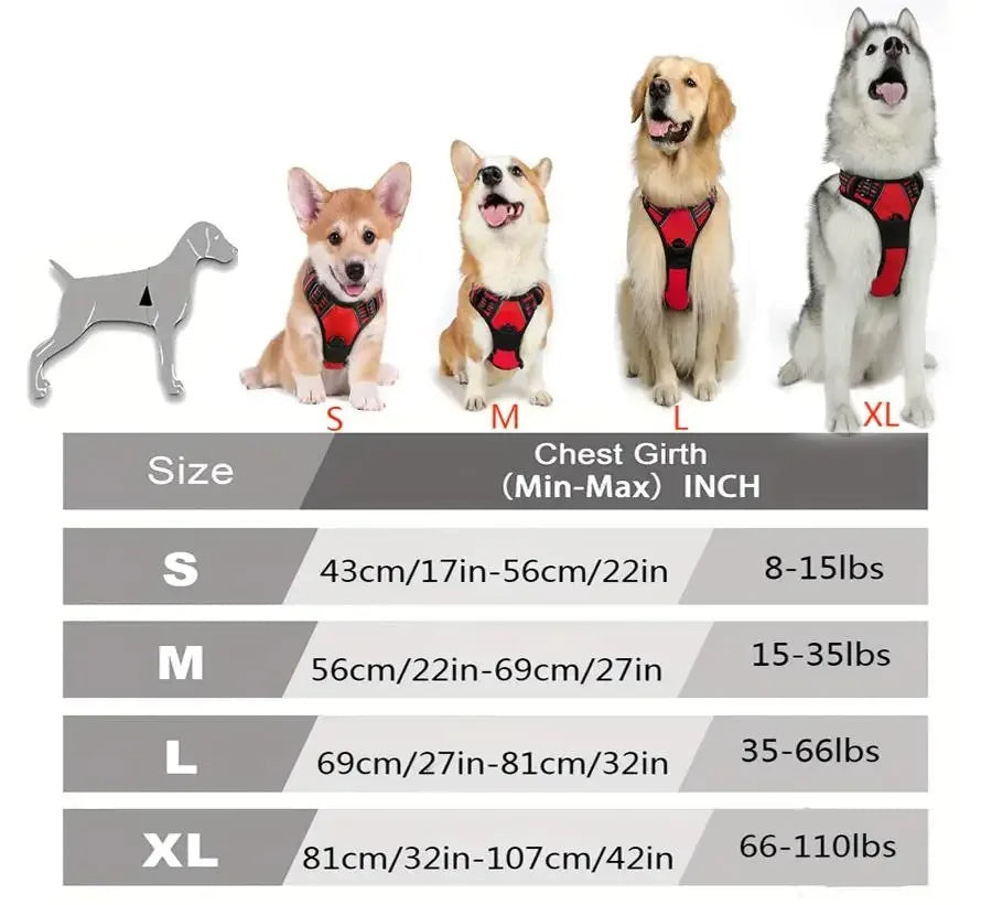 Training and Safety Harness Big Vest for Dogs