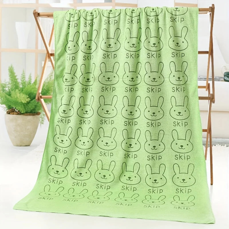 Ultra Fine Microfiber Super Absorbent Cartoon Pet Bath Towel