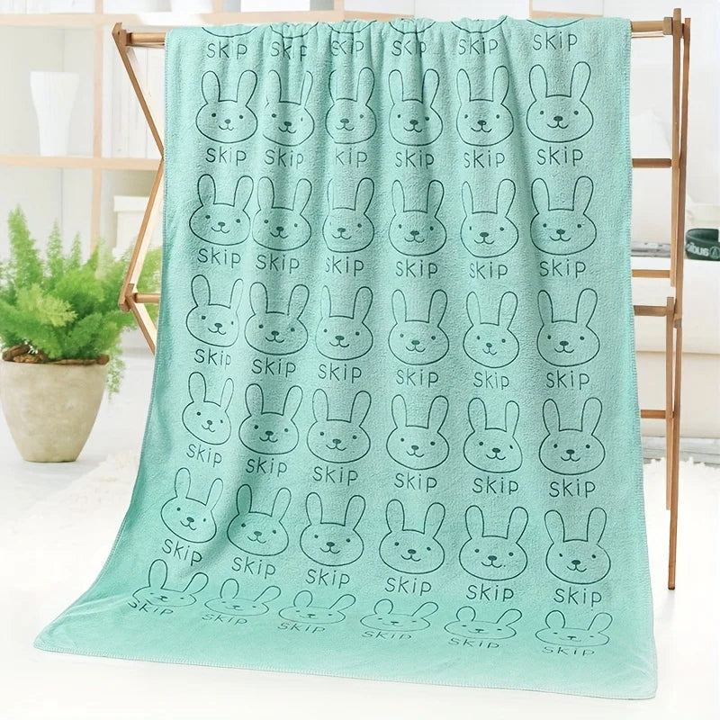Ultra Fine Microfiber Super Absorbent Cartoon Pet Bath Towel