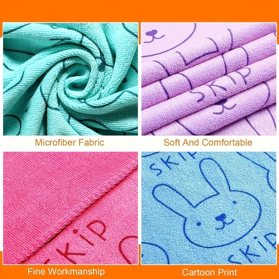 Ultra Fine Microfiber Super Absorbent Cartoon Pet Bath Towel