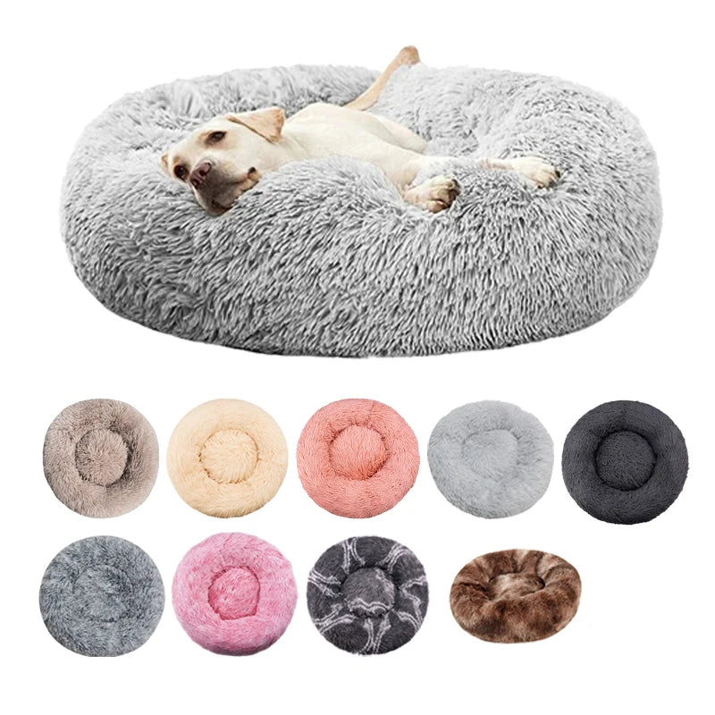 Ultra-Plush Calming Pet Bed for Cats & Dogs