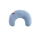 Ultra Soft Half-Donut Calming Fluffy Plush Cat Pillow