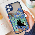 Van Gogh Inspired Artistic Cat Painting iPhone Case
