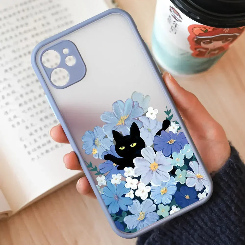 Van Gogh Inspired Artistic Cat Painting iPhone Case