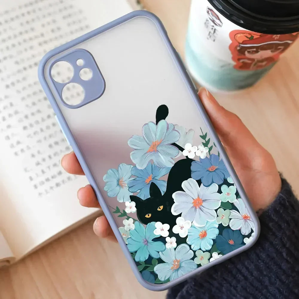 Van Gogh Inspired Artistic Cat Painting iPhone Case