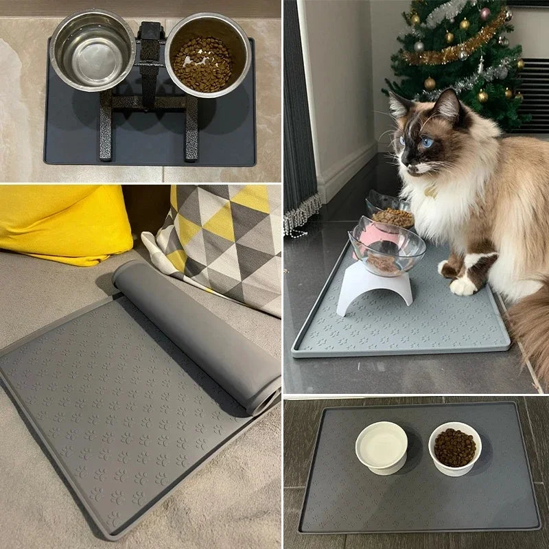 Waterproof Non-Slip Silicone Pet Feeding Mat