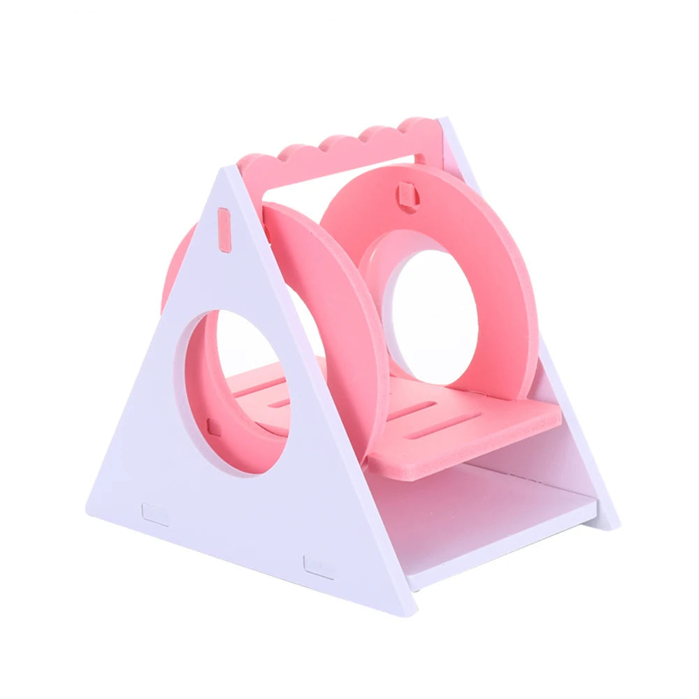 Wooden Hamster Playhouse & Activity Toy Set